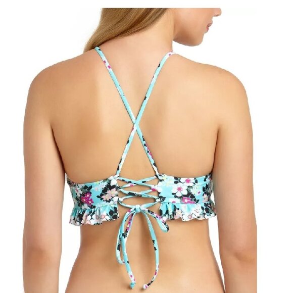 California Waves Floral-Print 2-Piece Swim Set - Picture 3 of 13
